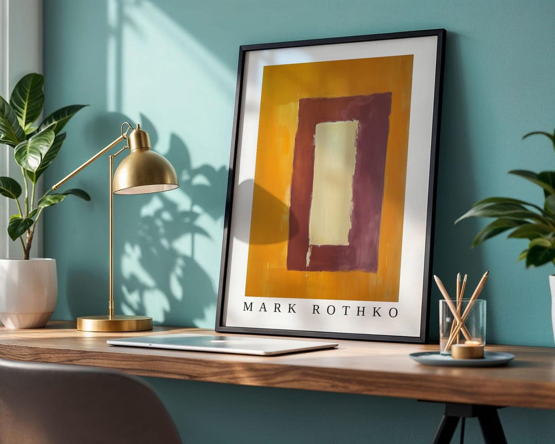 Mark Rothko Poster Abstract Expressionism Color Field Print Mark Rothko Print Modern Abstract Museum Poster Modern Wall Decor - Image 2