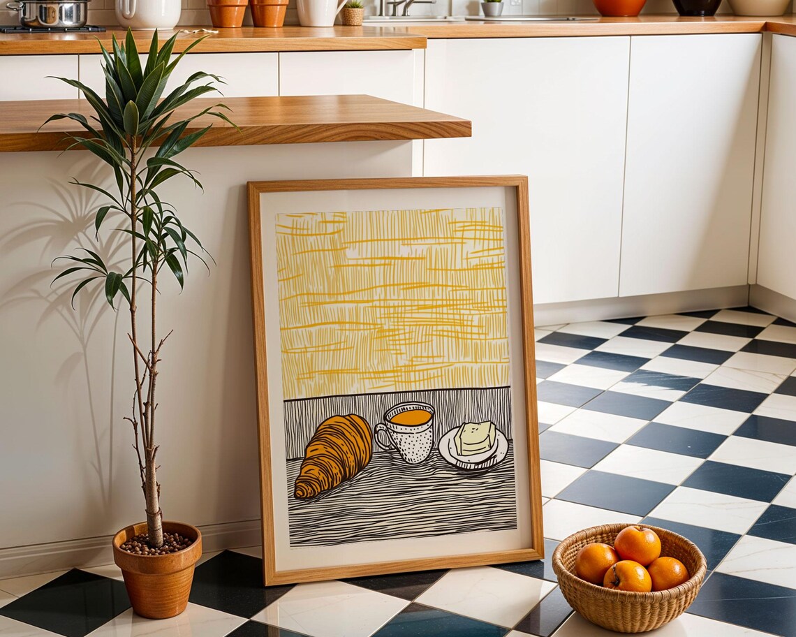 Retro Diner Poster, Contemporary Kitchen Decor - Image 4