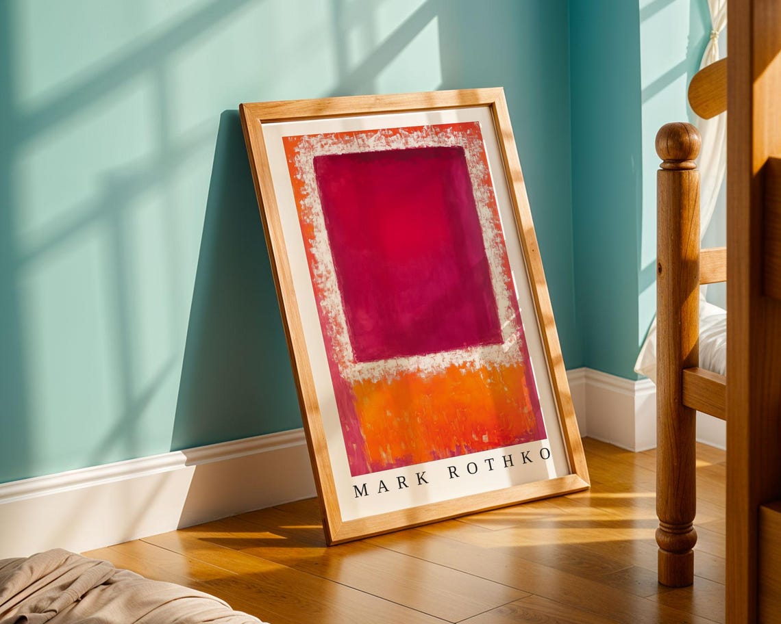 Mark Rothko Poster Abstract Expressionism Color Field Print Mark Rothko Print Modern Abstract Museum Poster Modern Wall Decor - Image 3