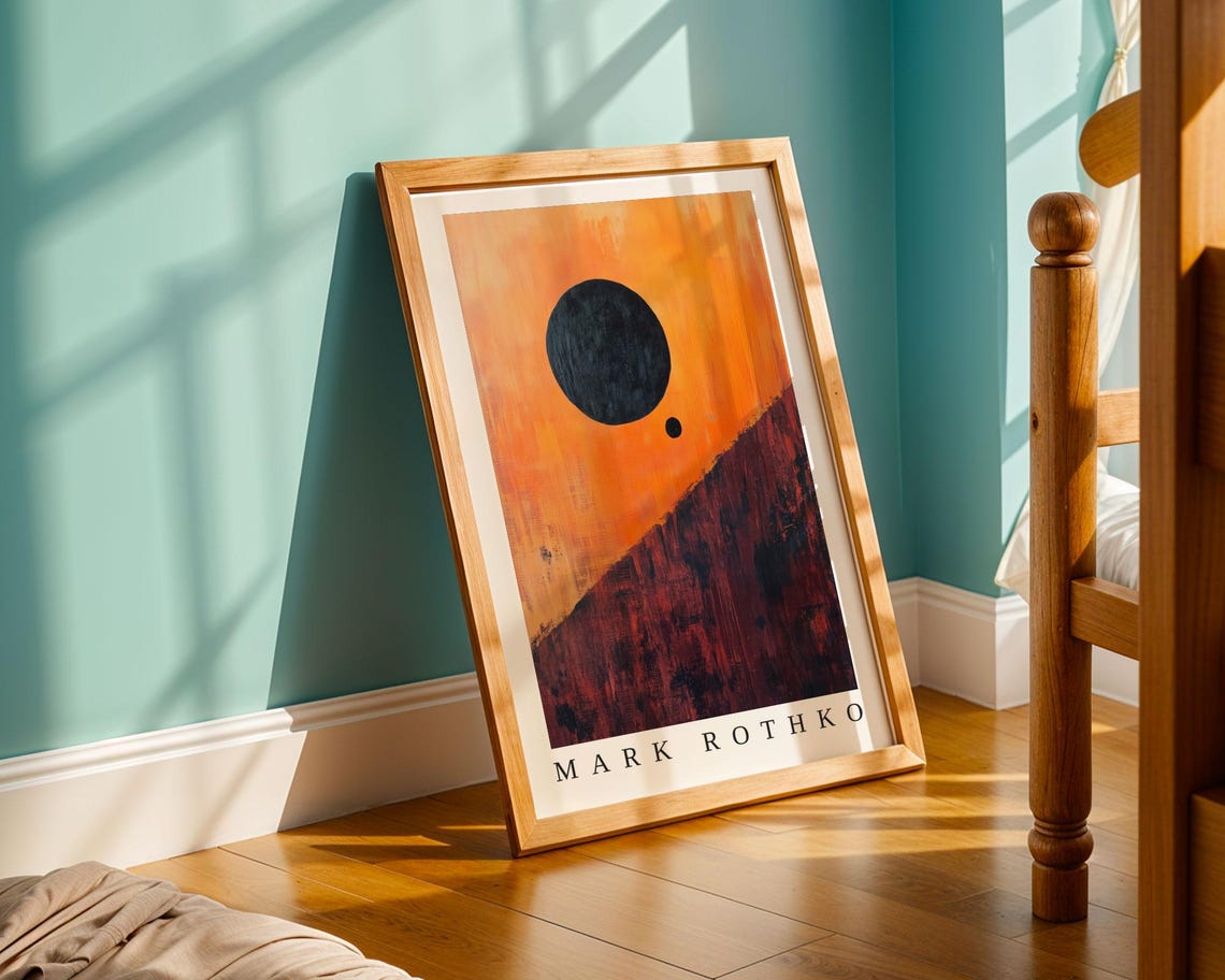 Mark Rothko Poster Abstract Expressionism Color Field Print Mark Rothko Print Modern Abstract Museum Poster Modern Wall Decor - Image 3