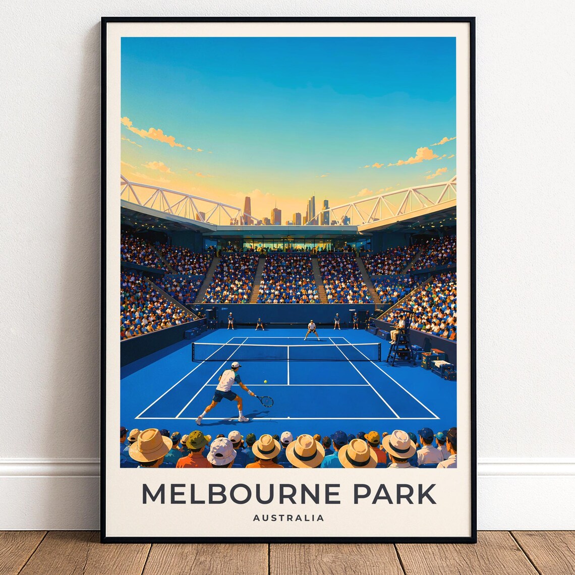 Melbourne Park Tennis Art Print, Australia