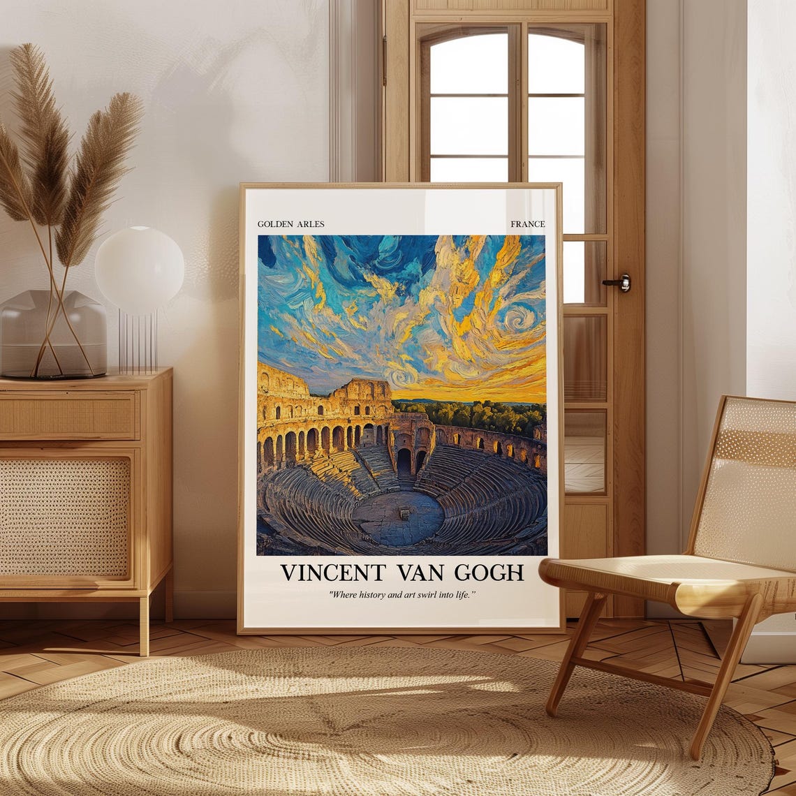 Van Gogh Wall Art Impressionist Print Arles Landscape Poster Fine Art Van Gogh Inspired Artwork Home Decor - Image 3