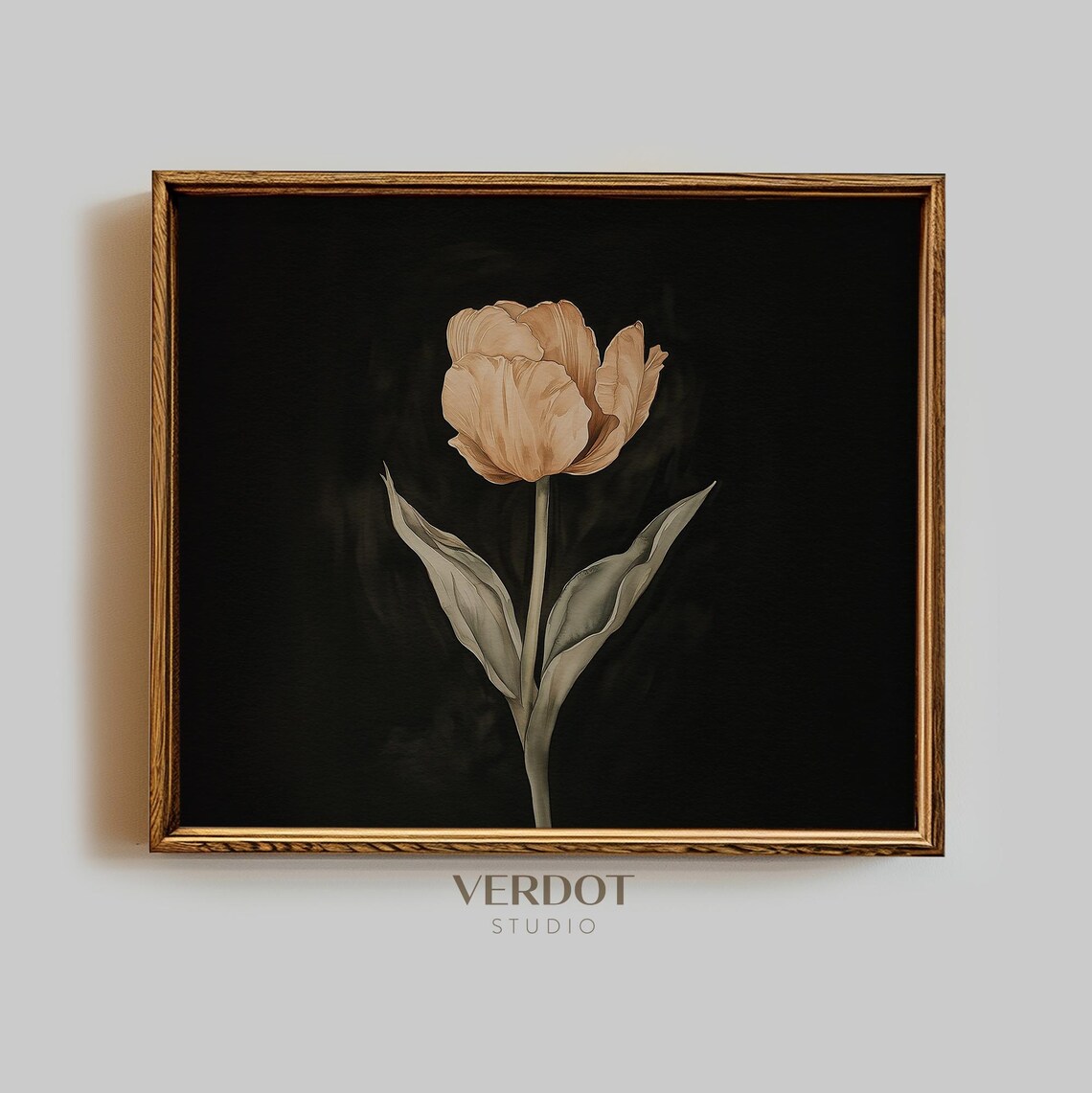 Spring Tulip Flower Painting Easter Wall Art Vintage Hydrangea Floral Print Dark Moody Botanical Spring Decor 25025 - Image 4