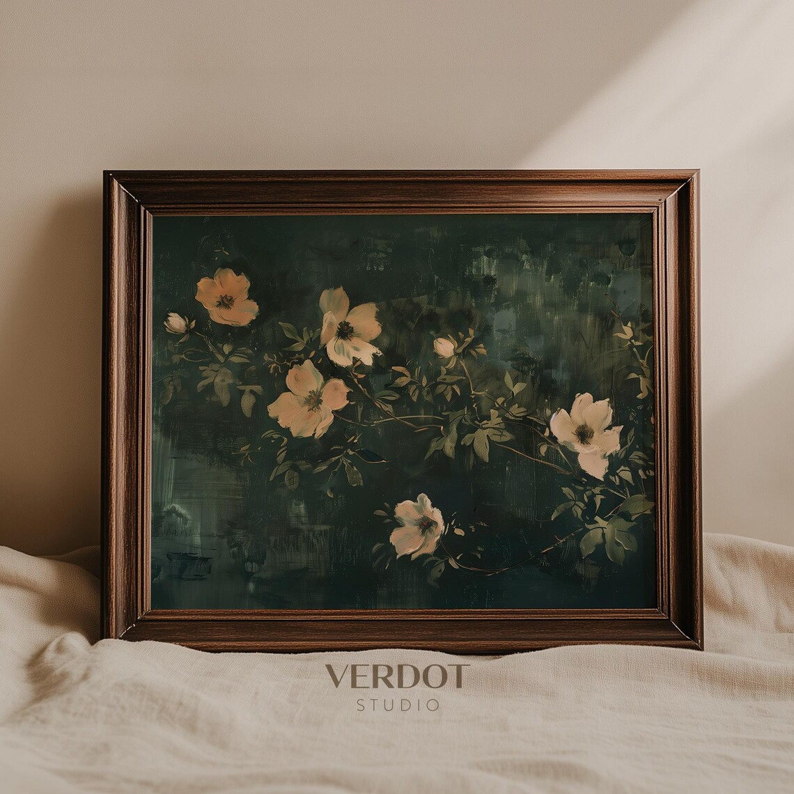 Flower Painting Wall Art, Vintage Spring Floral Print - Image 3