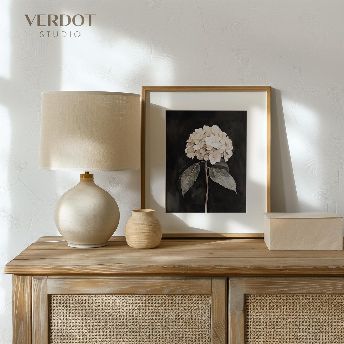 Vintage Hydrangea Flower Painting, Botanical Art Print - Image 4