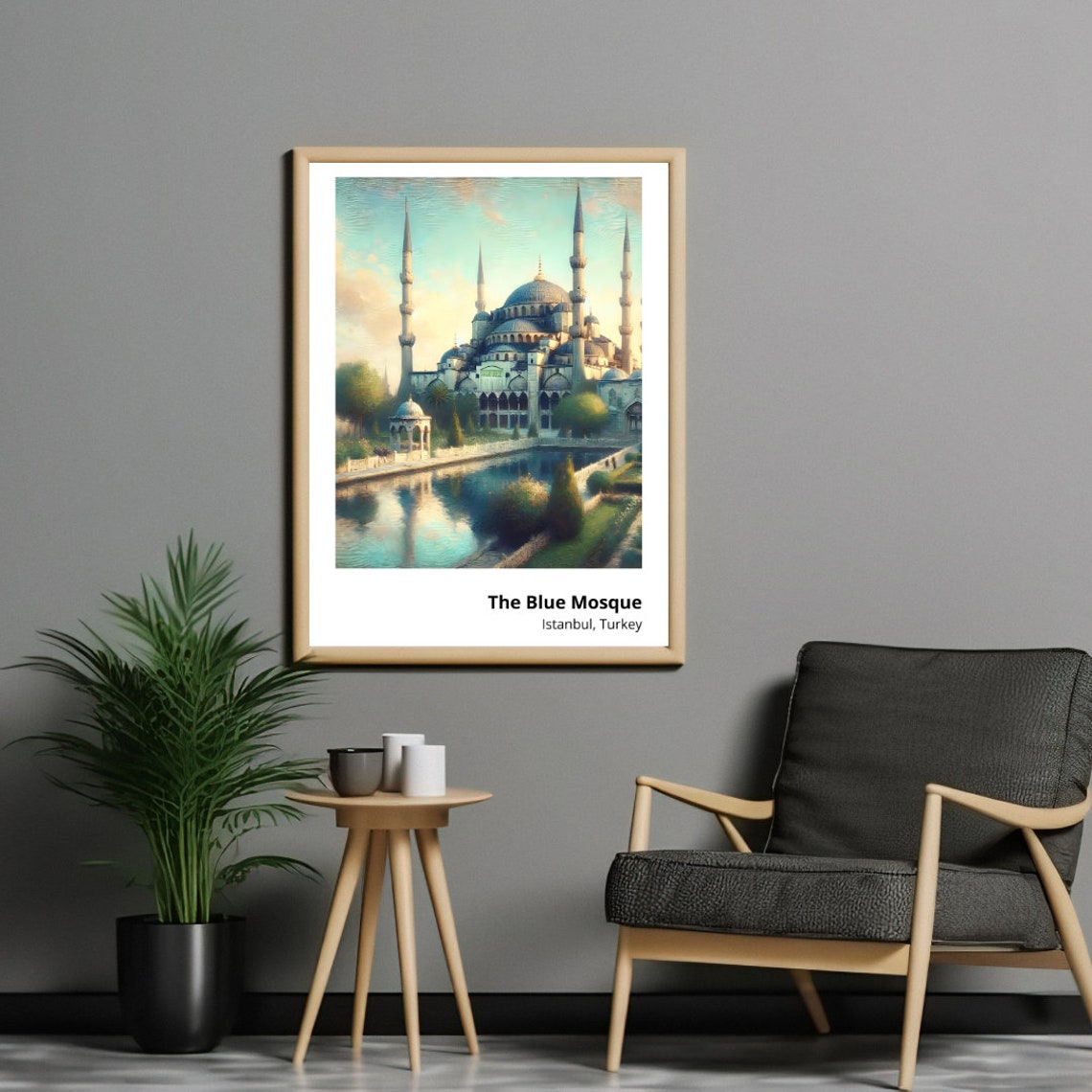 Blue Mosque Istanbul Turkey Ottoman Domes Minarets Serene View Poster - Image 5