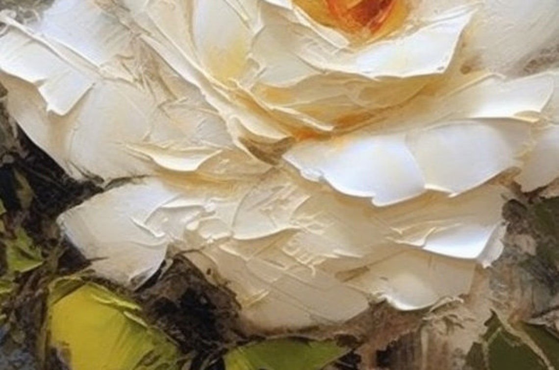 Elegant White Rose Stems Rising Over Soft Blue Grey Canvas Poster - Image 4