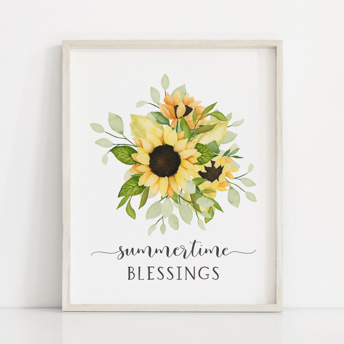 Summertime Blessings Sunflower Wall Art, Farmhouse Decor - Image 2