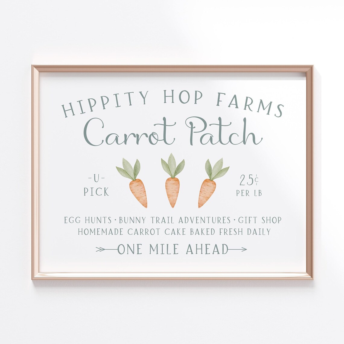 Carrot Patch Easter Art Print, Springtime Decor - Image 5
