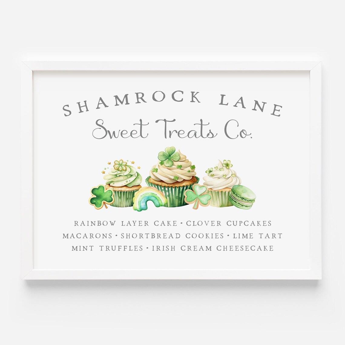 St Patricks Day Bakery Nostalgic Seasonal Art Print - Image 3