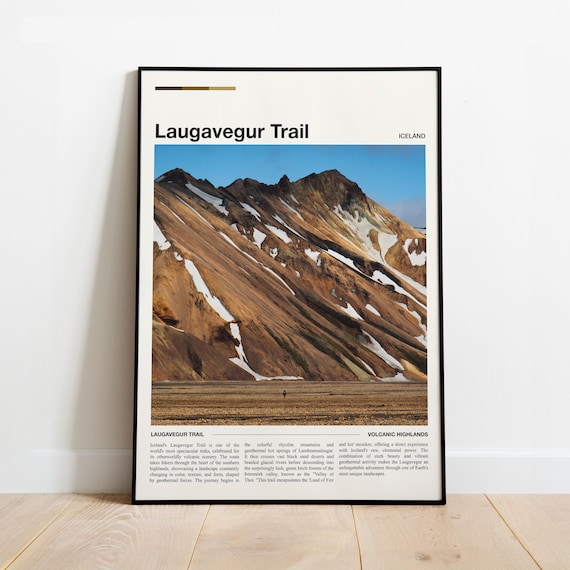 Laugavegur Trail Iceland Volcanic Rhyolite Mountains Photo Poster