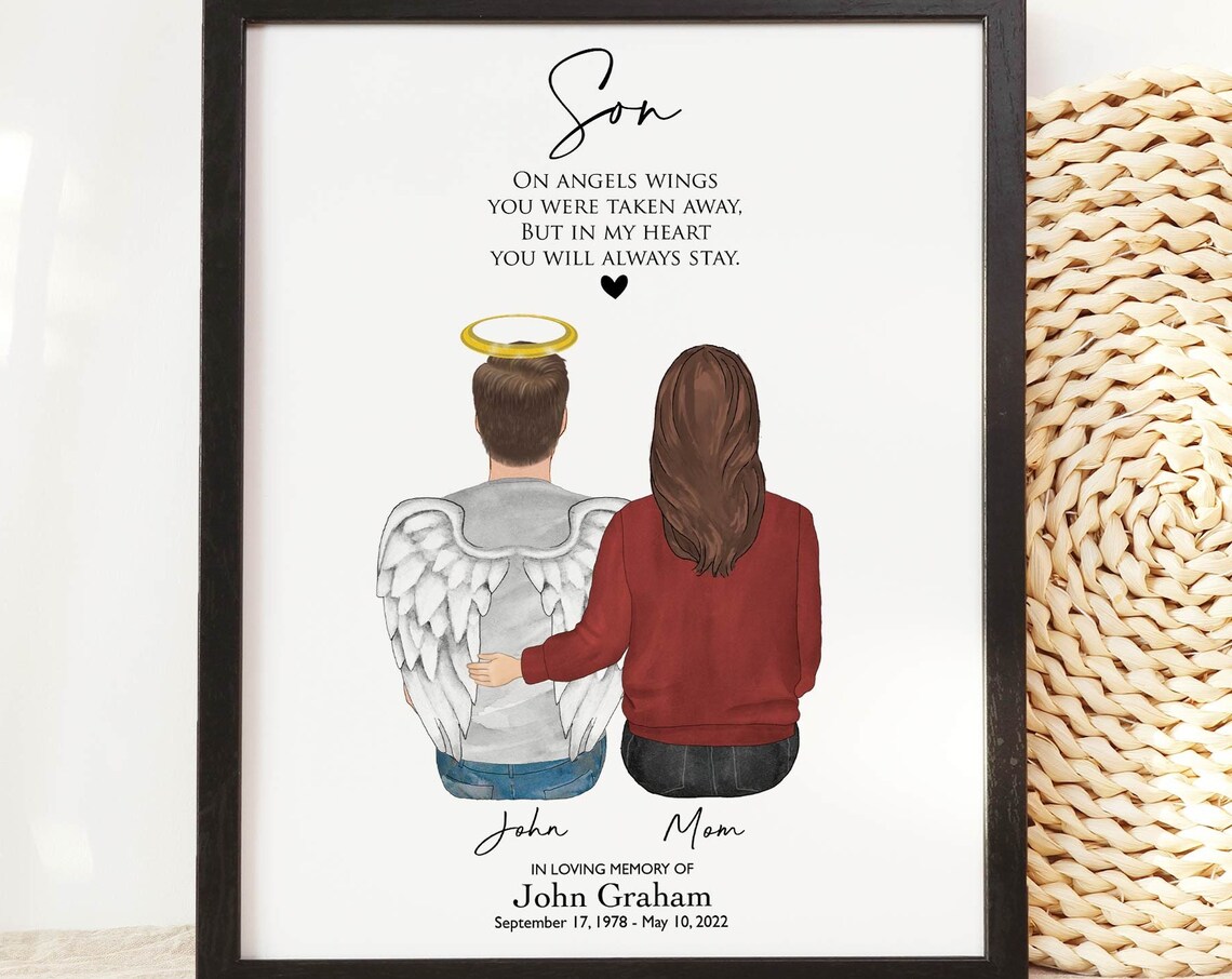 In Loving Memory of John Graham Our Angel Son Memorial Poster
