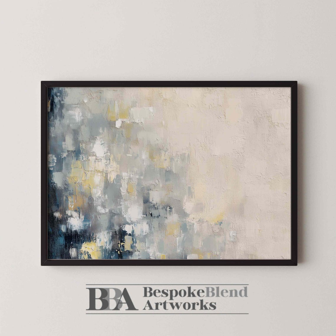 Boho Abstract Textured Beige Neutral Minimalist Modern Art Print