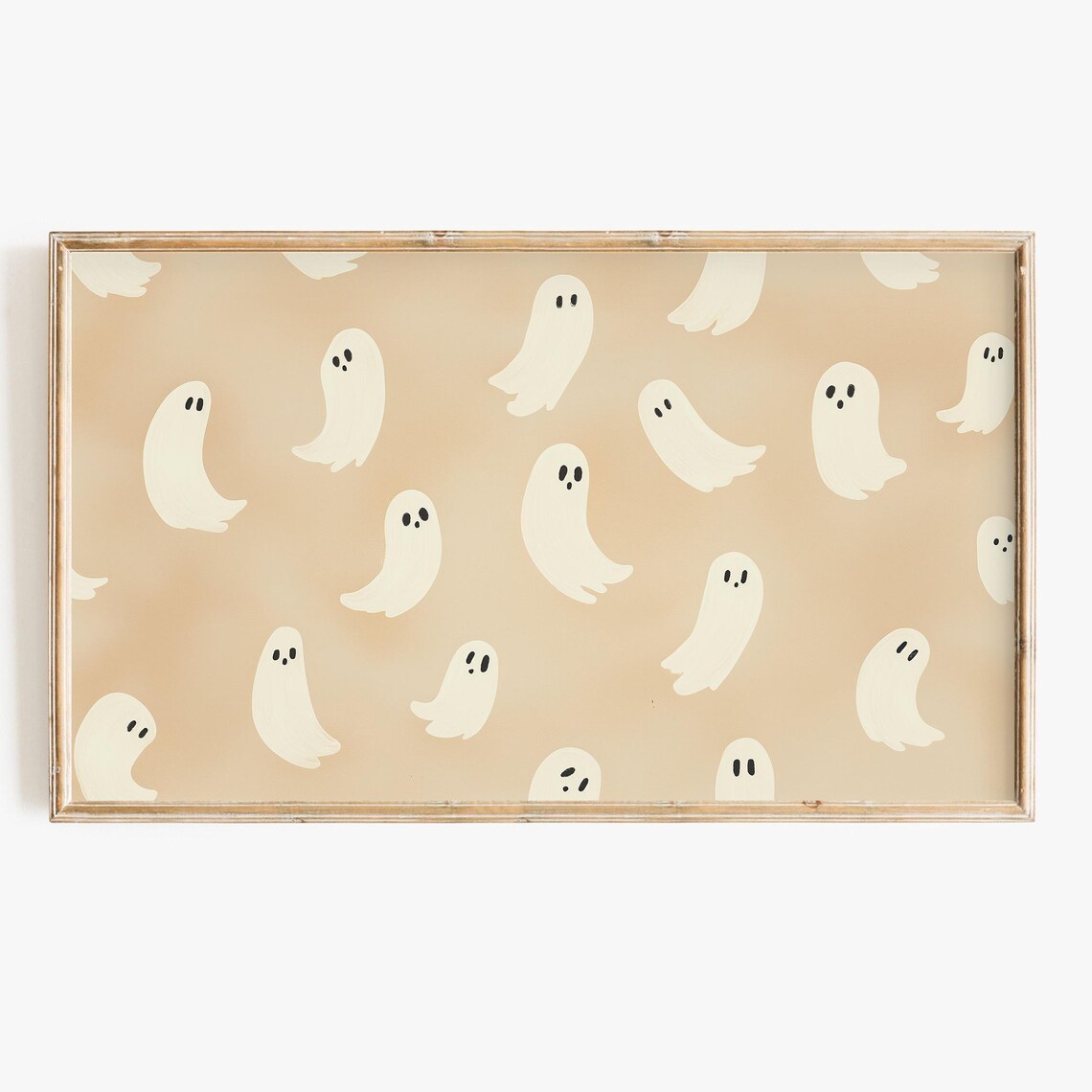 Halloween Ghost Modern Minimalist Boho Art Print