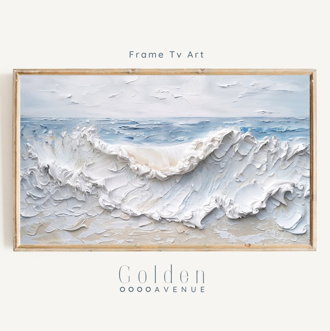 Abstract Ocean Waves Seascape TV Art Print