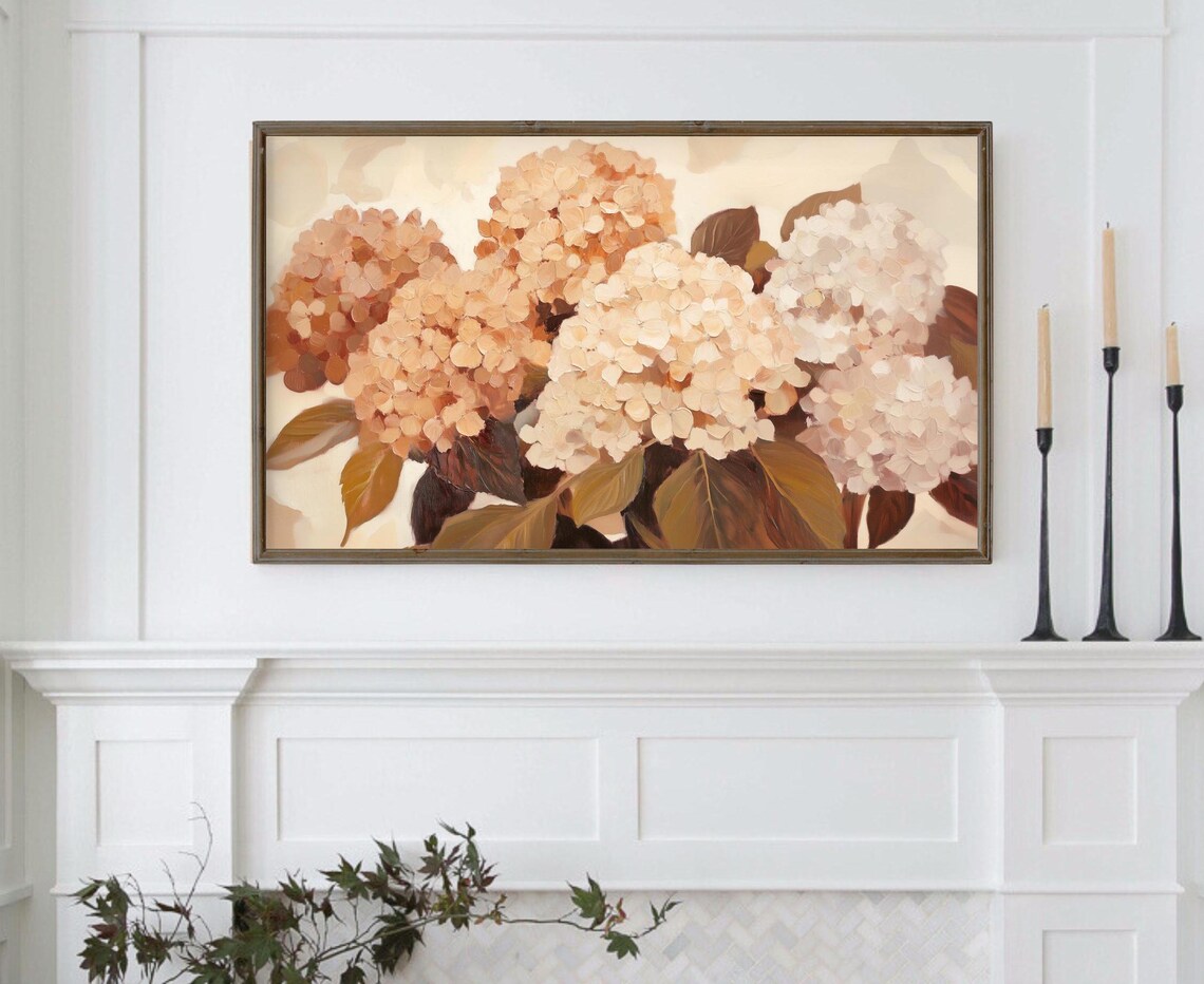 Spring Floral Hydrangea Painting, Farmhouse Decor - Image 5