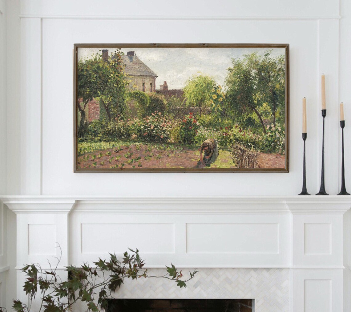 Spring Countryside Vintage Landscape Art Print - Image 5