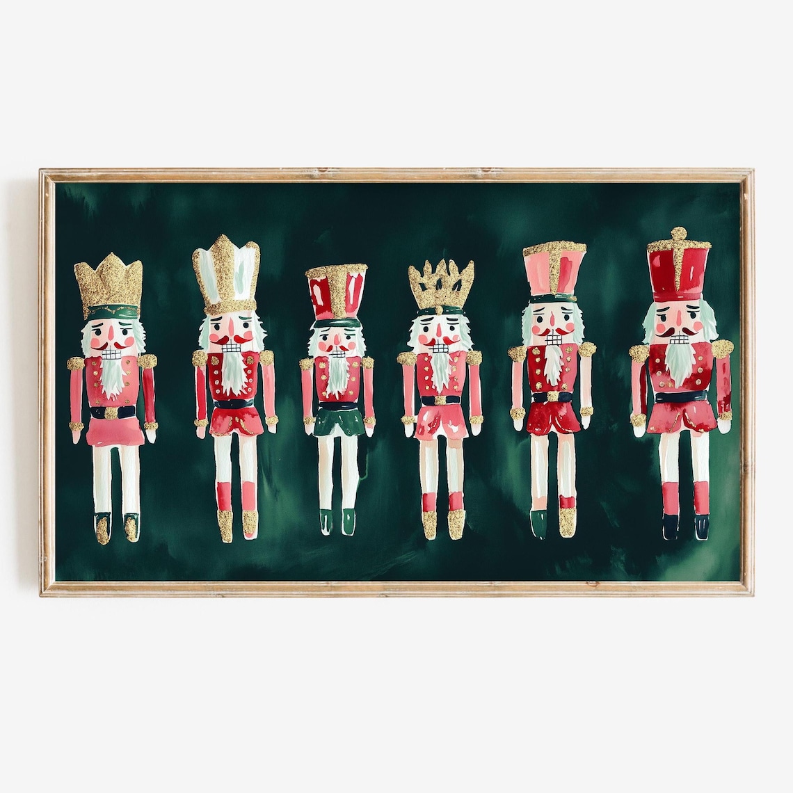 Christmas Nutcracker Holiday TV Art Print