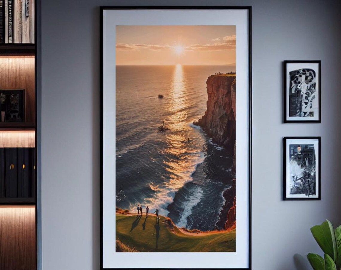Golf Wall Art Art Print Mens Office Art Home Decor Golf Lover Gift Beach Landscape Art - Image 2