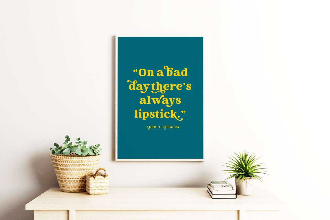 Audrey Hepburn Typographic Art Print, Gift for Her - Image 2
