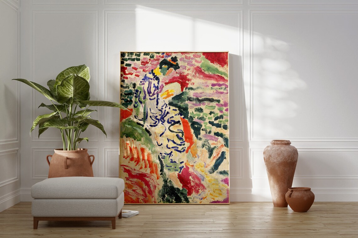 Henri Matisse Japanese Woman Abstract Art Print - Image 2