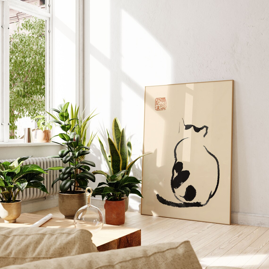 Matsumoto Hoji Cat Print, Vintage Japanese Poster - Image 4