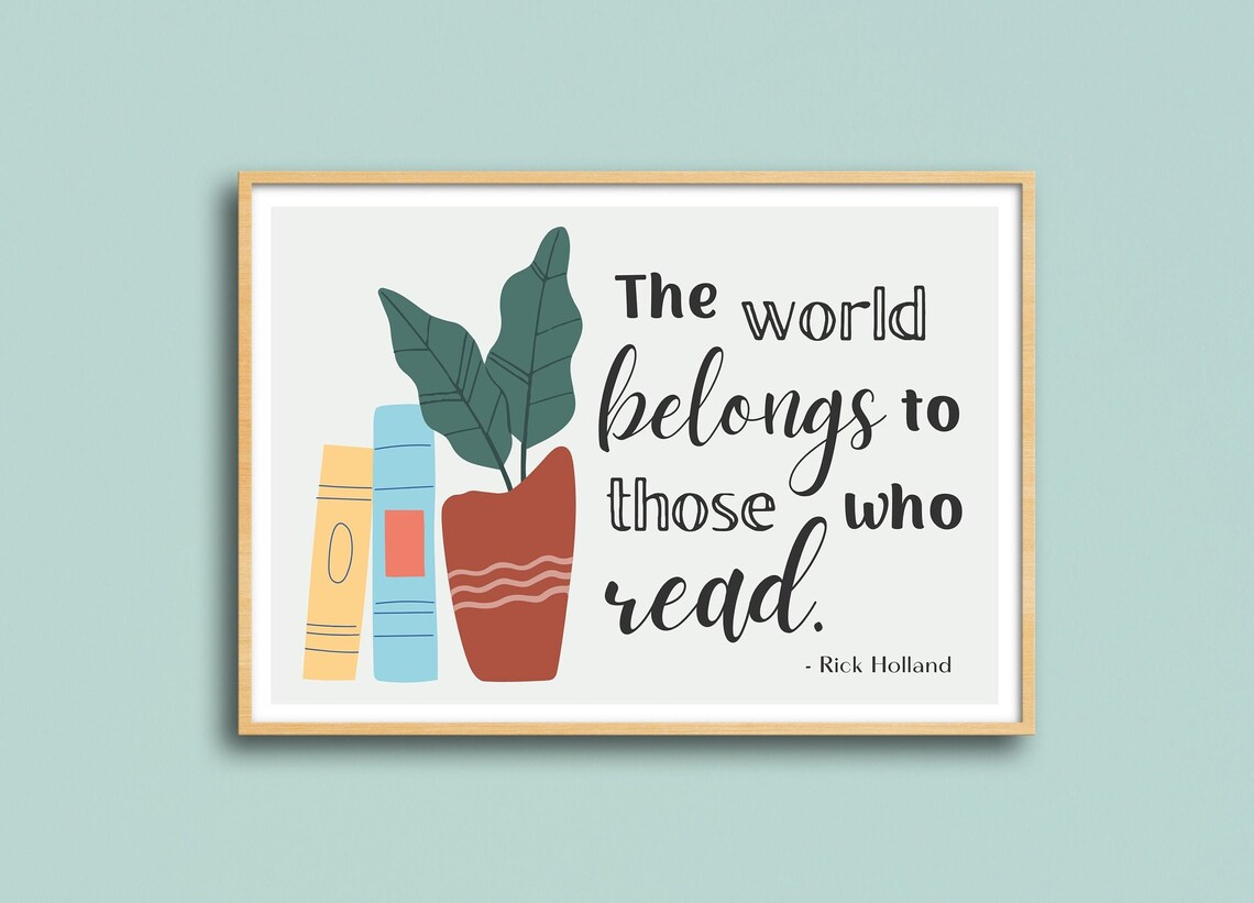 The World Belongs to Those Who Read Boho Poster - Image 2