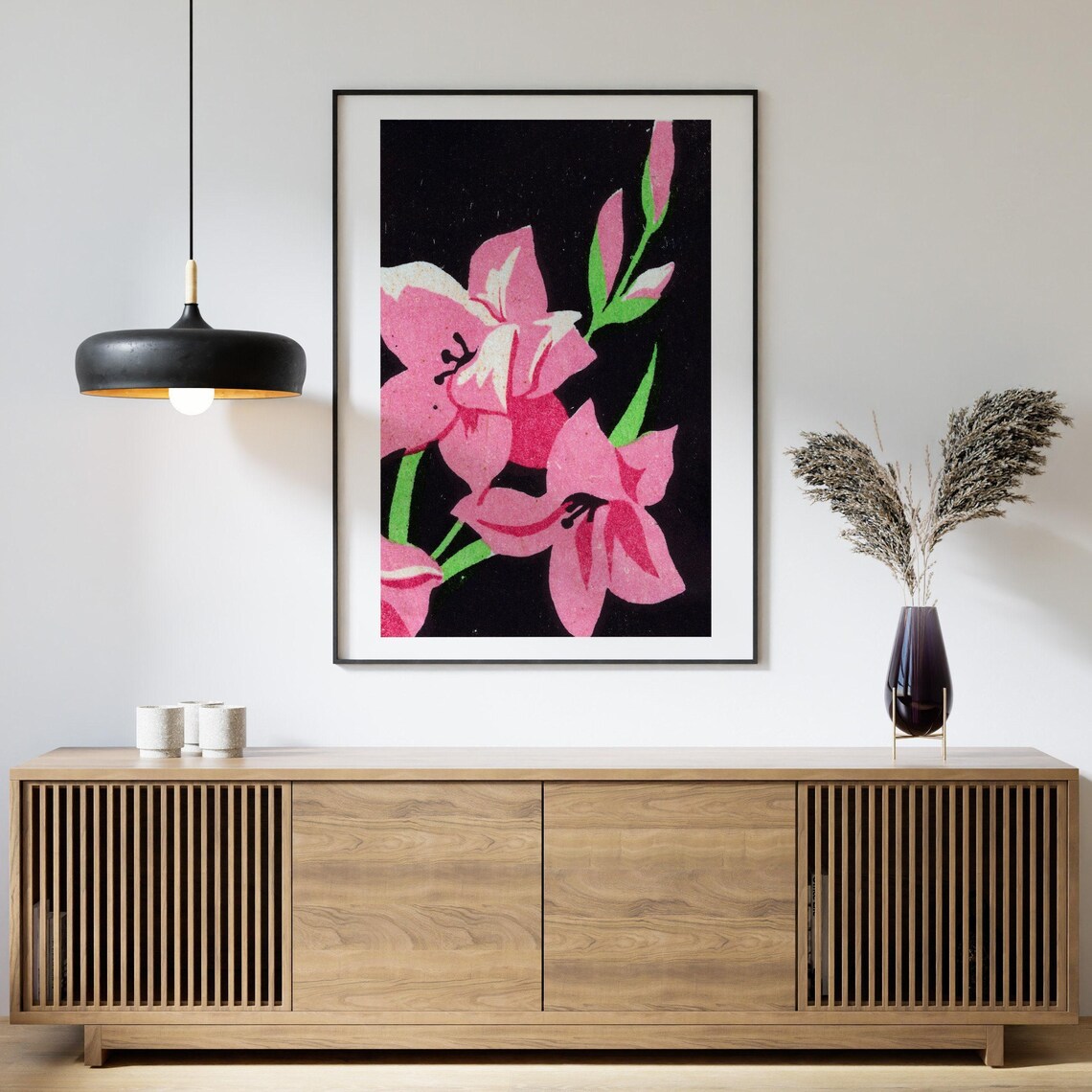 Pink Flower Matchbox Vintage Eastern Europe Art Print - Image 4