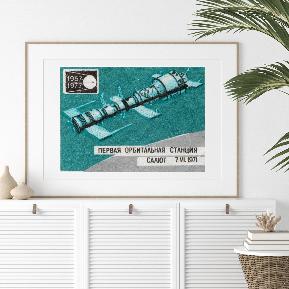 International Space Station Vintage Travel Poster, Europe - Image 2
