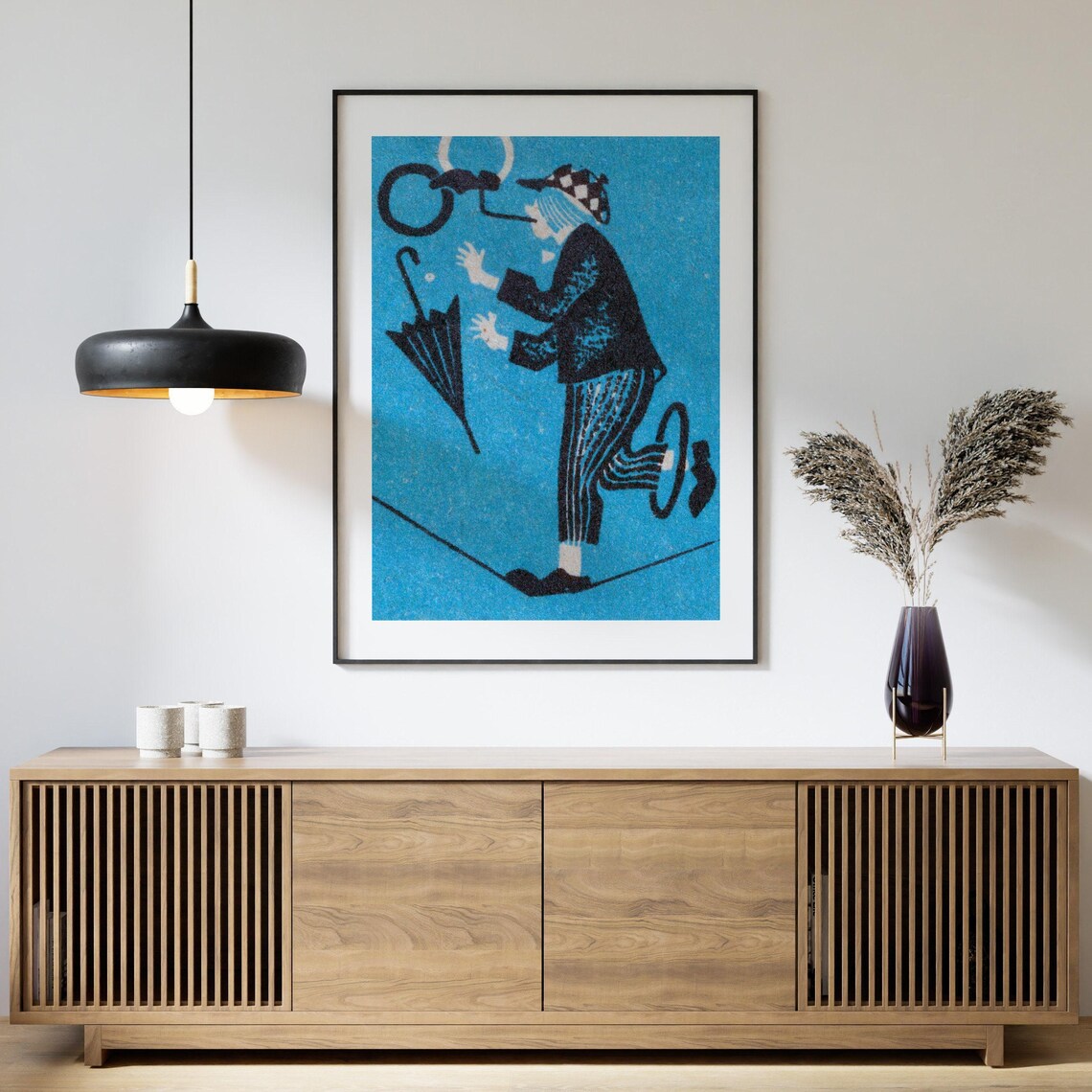 Balancing Act Matchbox Vintage Eastern Europe Art Print - Image 4