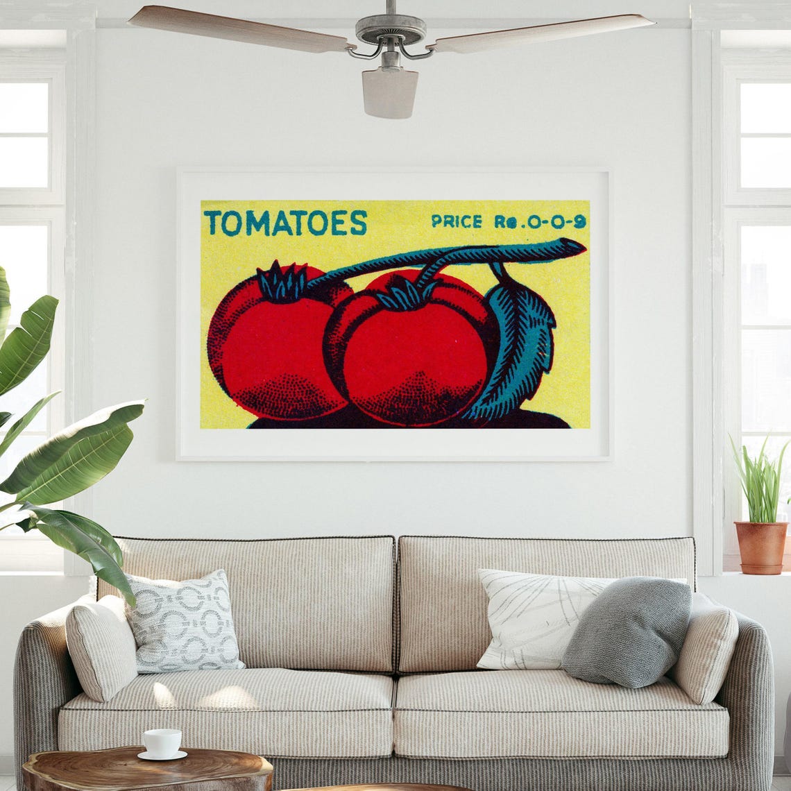 Tomatoes Vintage Kitchen Food Label Red Fruit Artwork Poster - Image 3