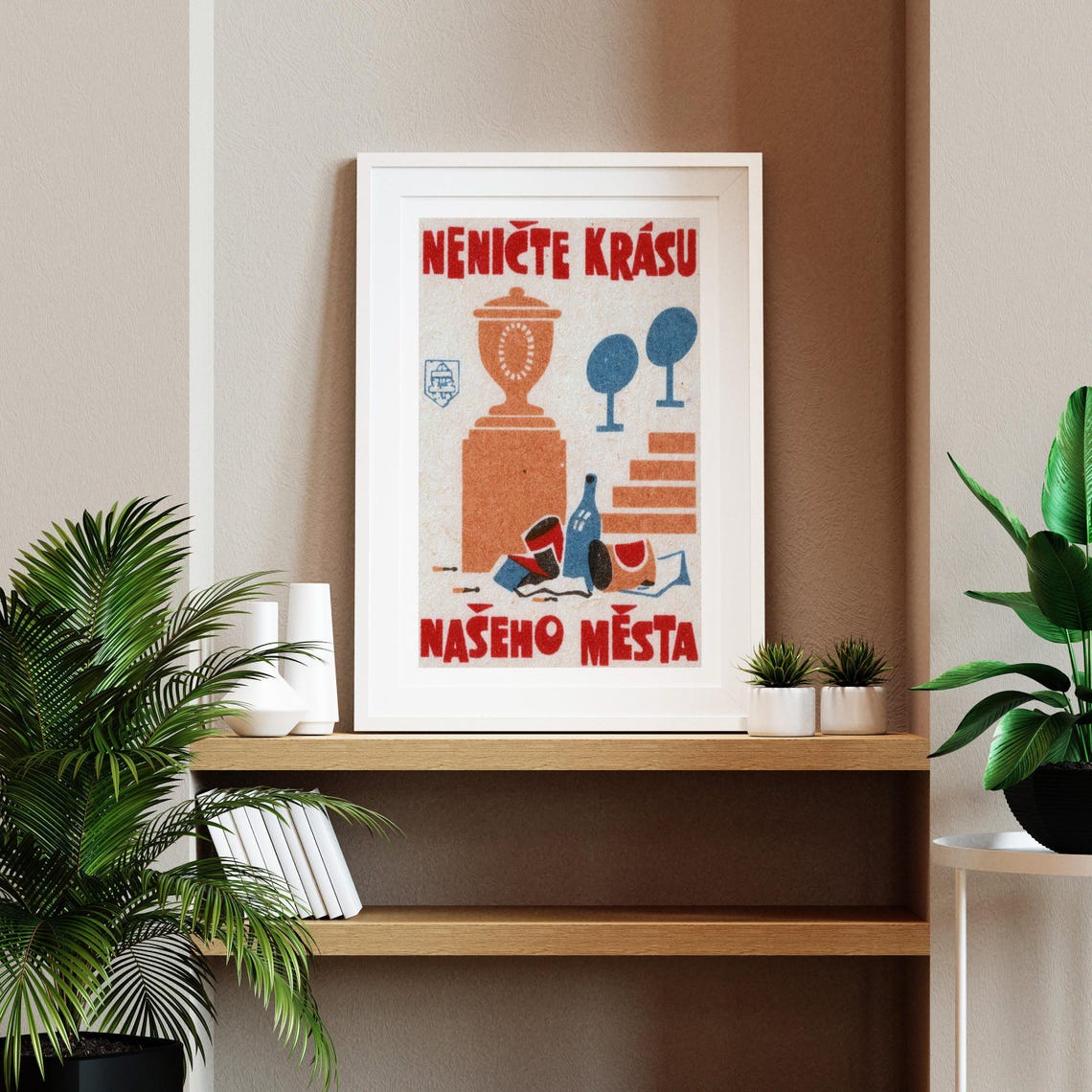 Do Not Destroy City Beauty Retro Czech Matchbox Label Art Poster - Image 2