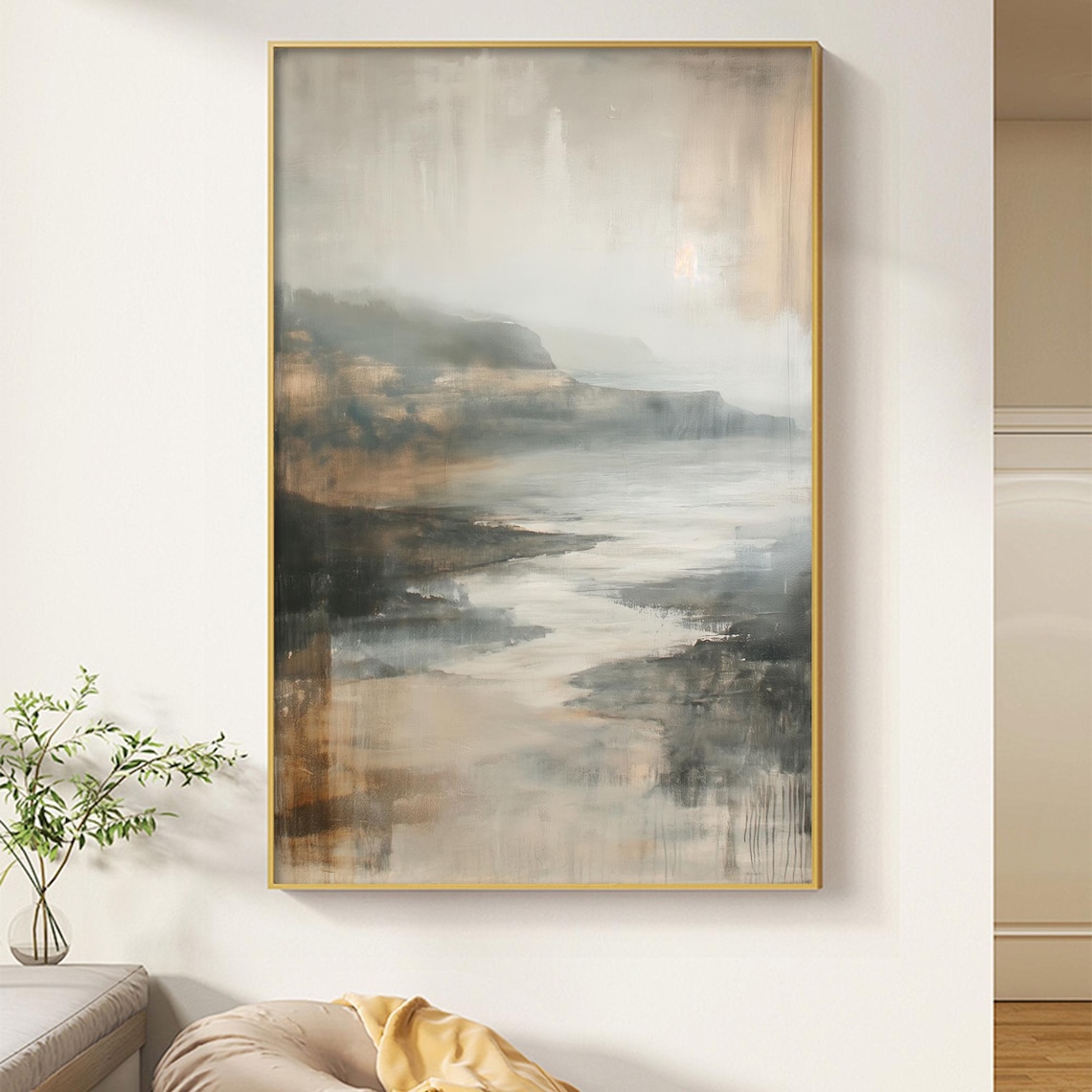 Abstract Landscape Oil Painting, Modern Wall Art Print - Image 5
