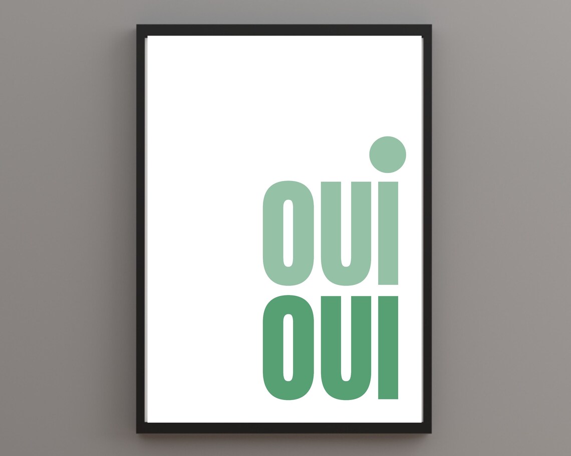 Oui Oui Bathroom Print, French Humour Poster