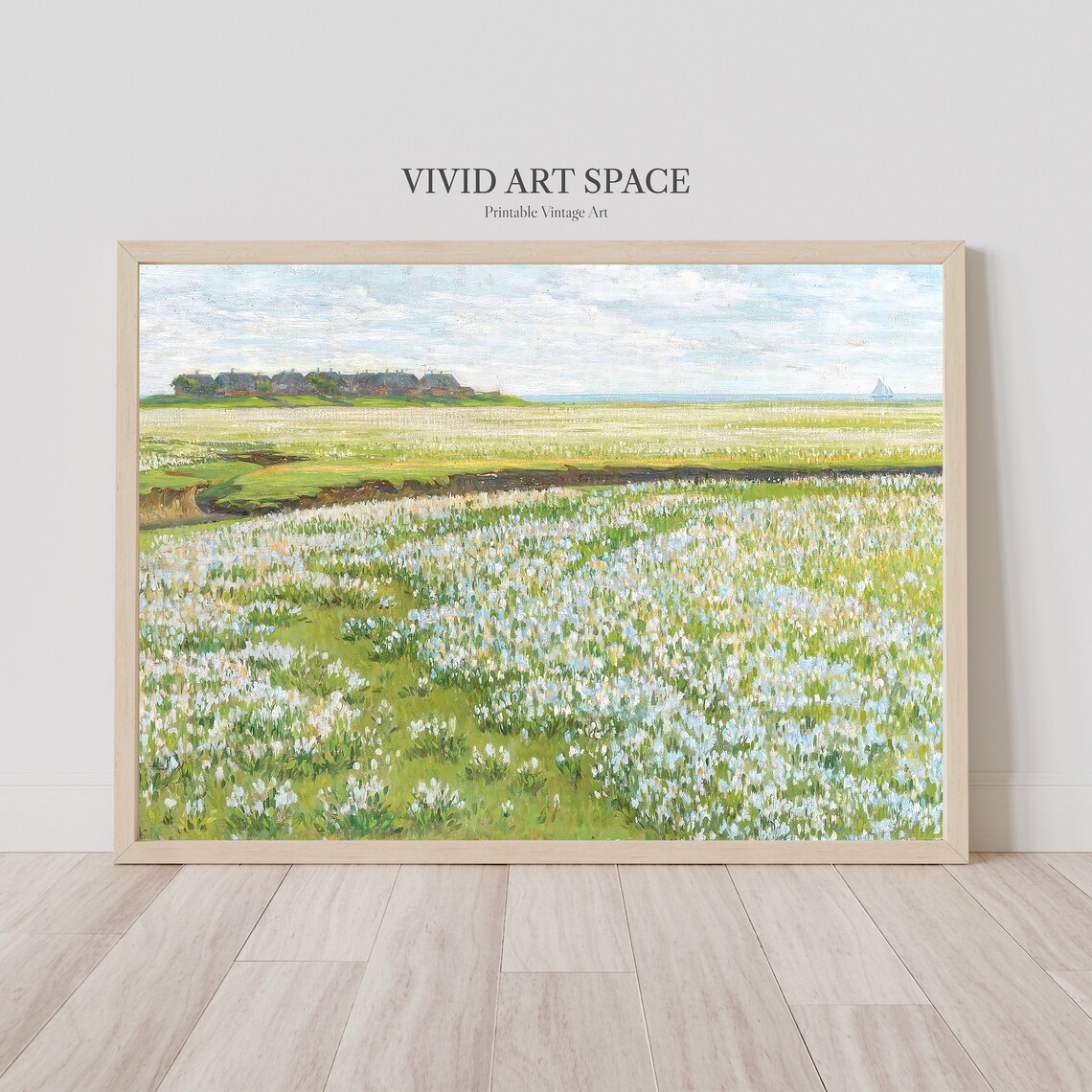 Meadow Wildflowers Vintage Country Wall Art Print - Image 2