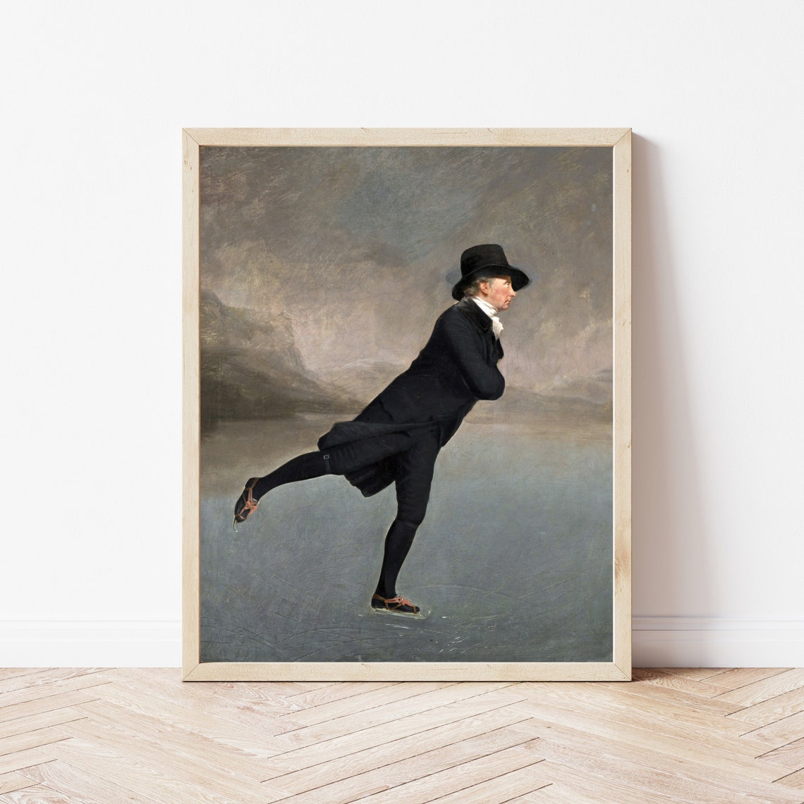 Henry Raeburn The Skating Minister Scottish Winter Art Print - Image 3
