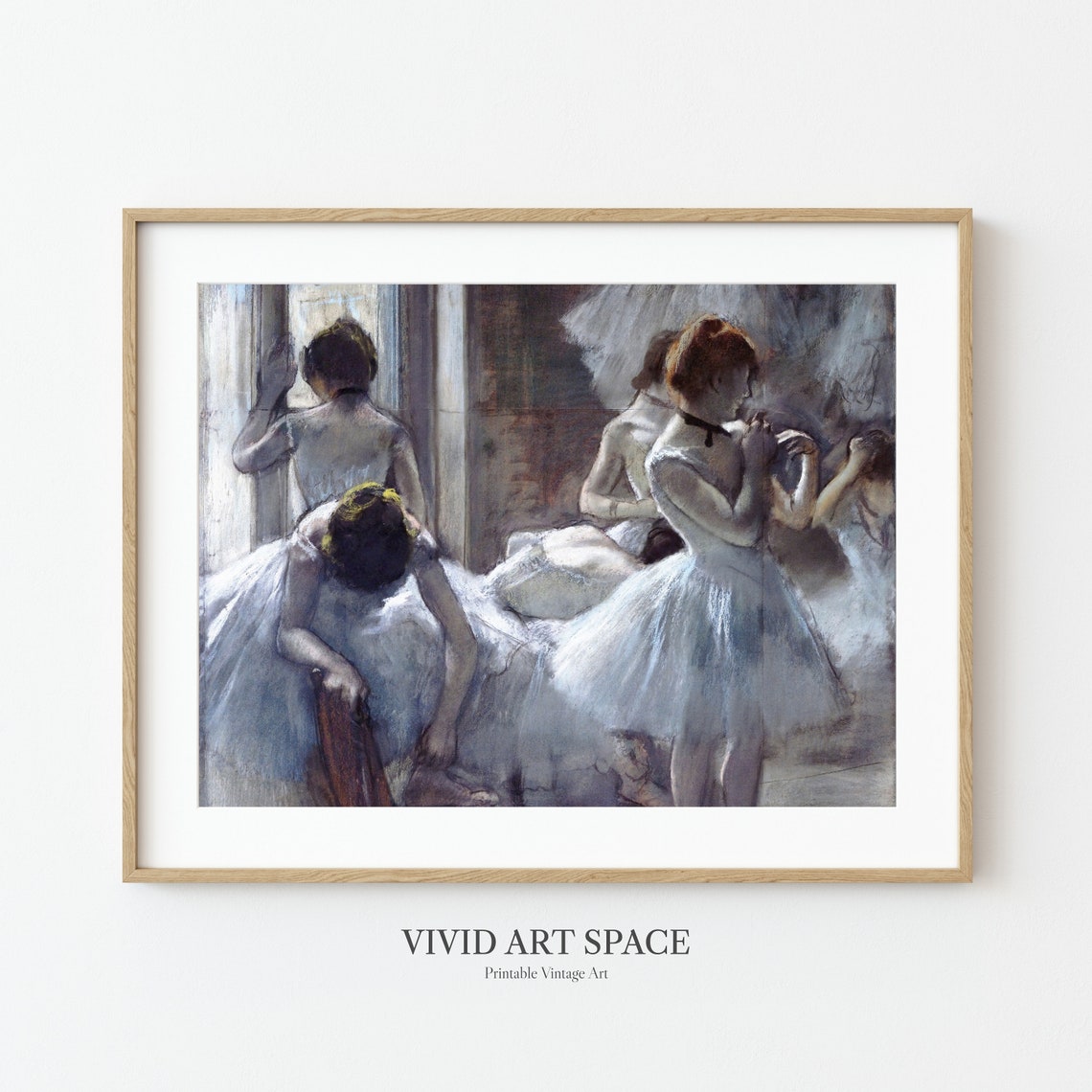 Edgar Degas Dancers Resting Backstage Impressionist Art Print - Image 2