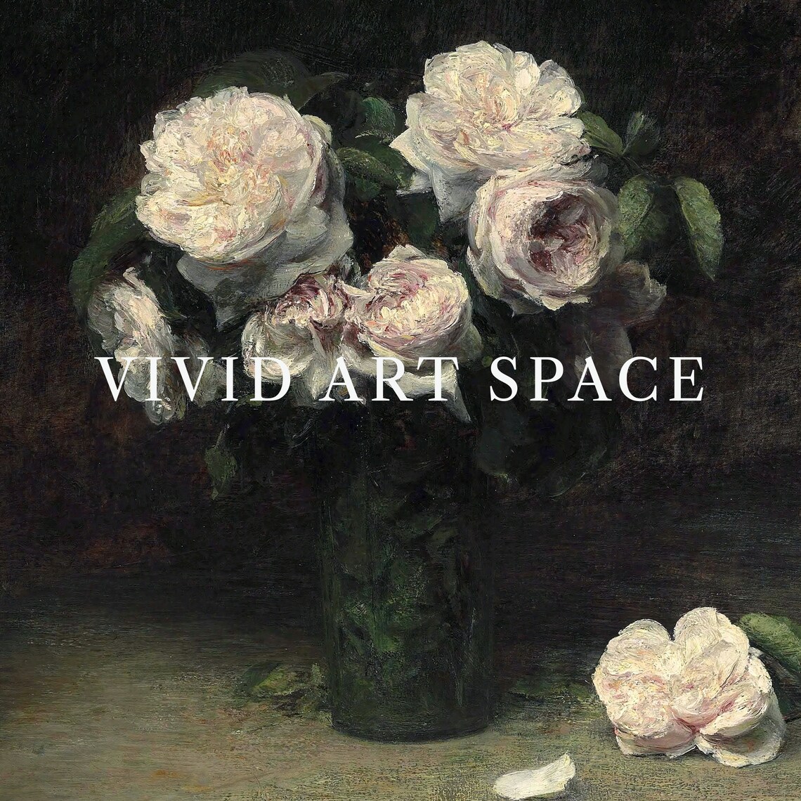 Roses In A Glass Vintage Floral Art Print - Image 3