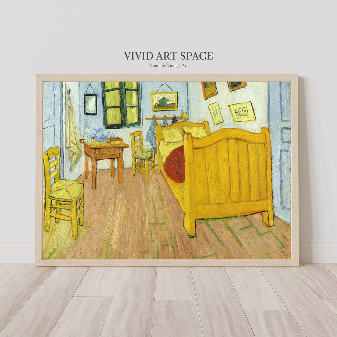 Van Gogh Bedroom In Arles Yellow Bed Interior Painting Poster - Image 3
