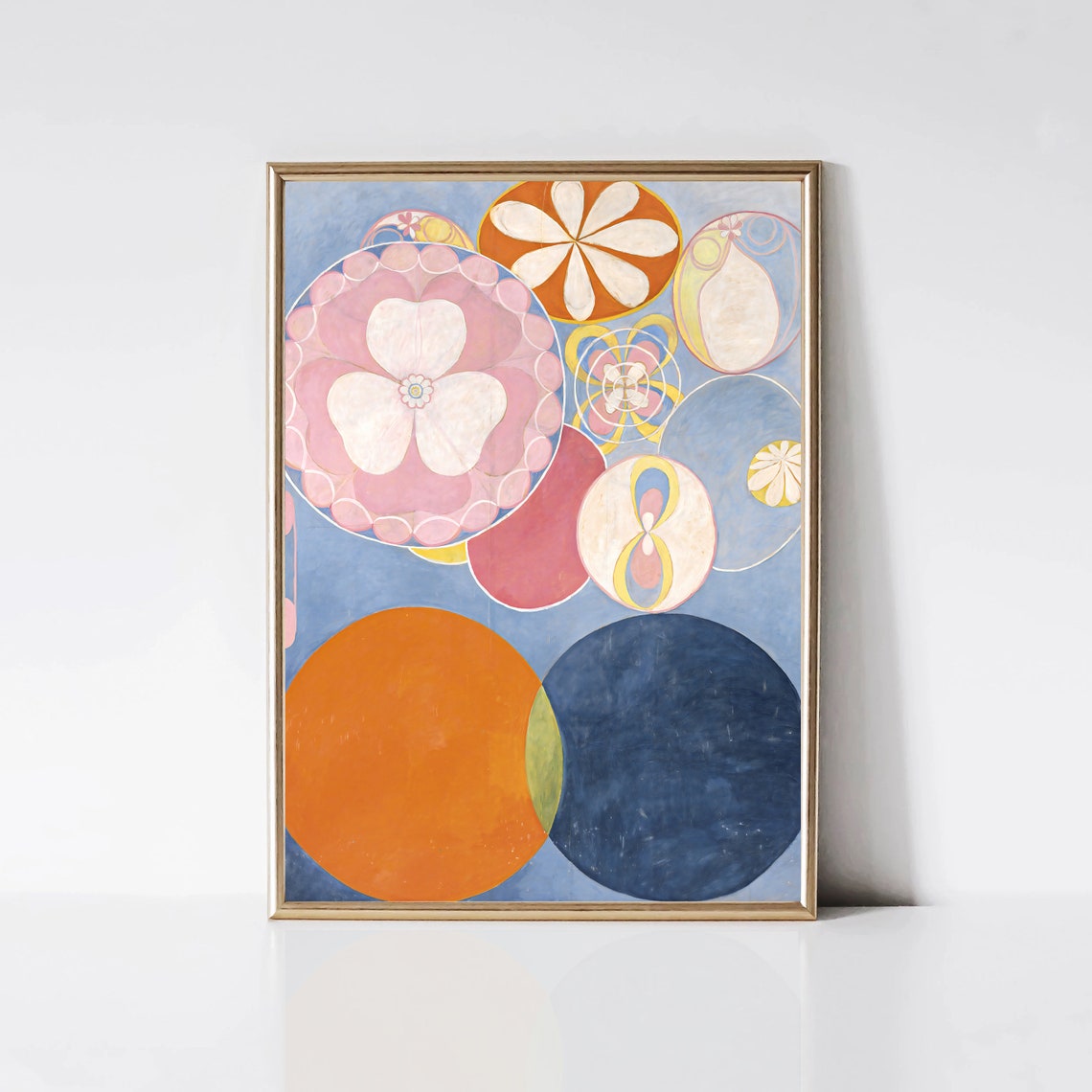 Hilma af Klint Childhood Circular Floral Abstract Painting Poster