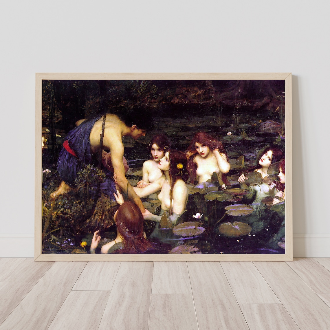 Hylas and Nymphs Pre-Raphaelite Art Print - Image 2