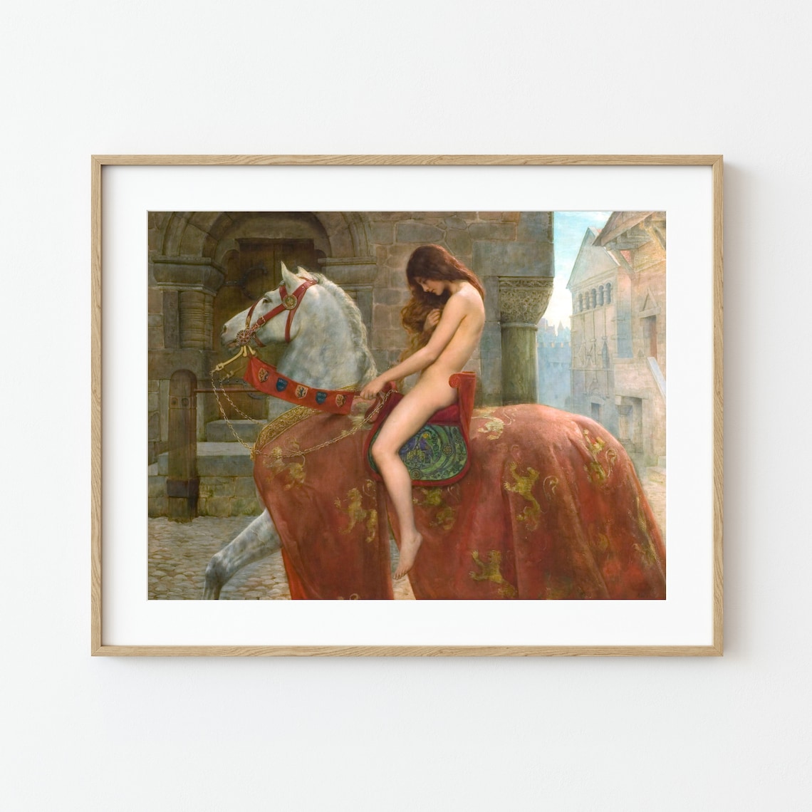 Lady Godiva by John Collier, Pre-Raphaelite Art Print - Image 3