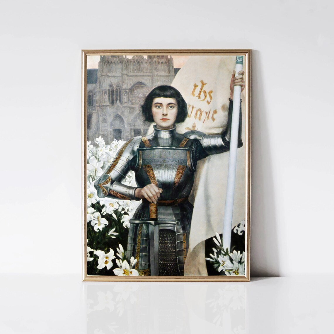 Joan Of Arc By Albert Lynch, Art Nouveau Poster Print