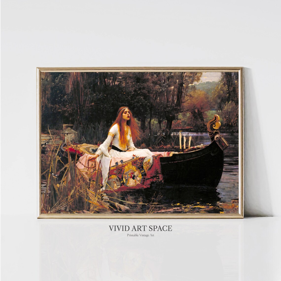 Lady Of Shalott by John William Waterhouse, Art Print
