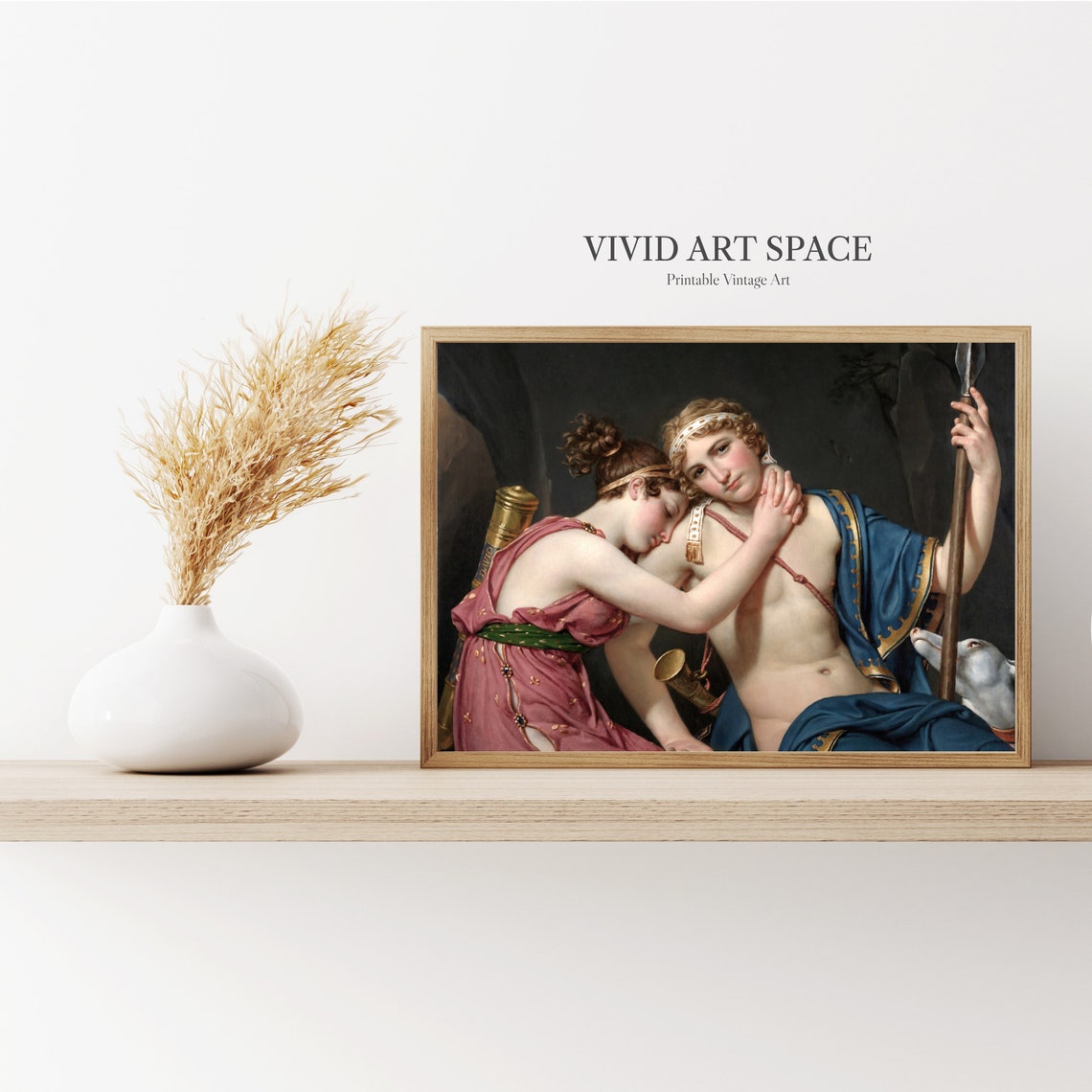 Farewell of Telemachus and Eucharis Jacques Louis David Poster - Image 3