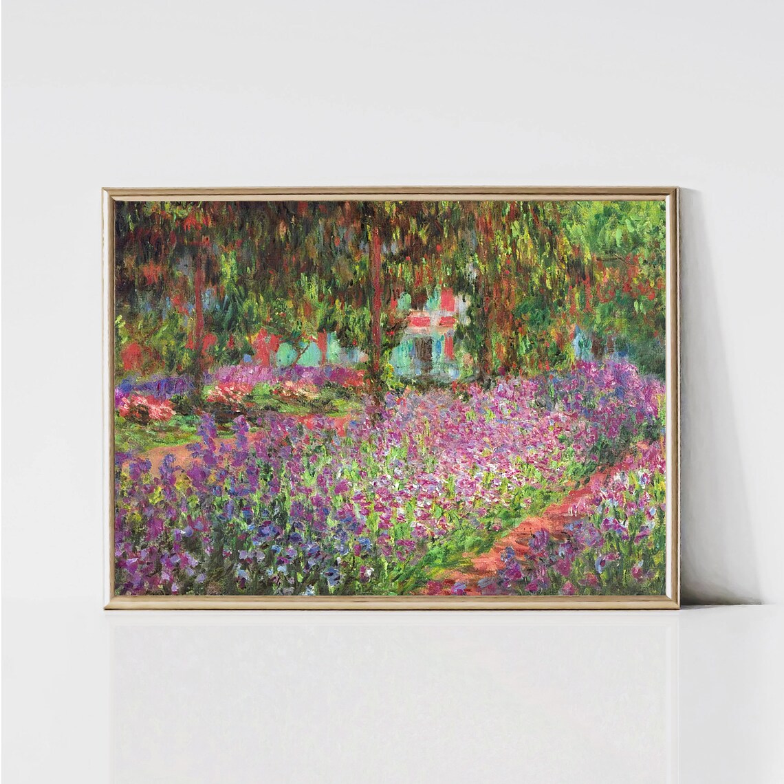 Claude Monet Garden at Giverny Impressionist Art Print