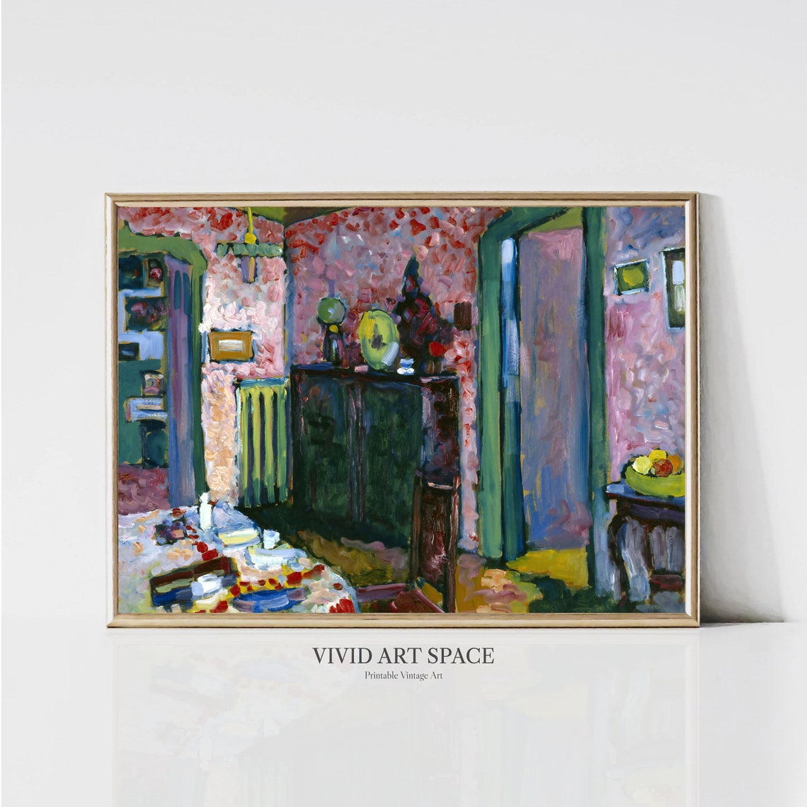 Kandinsky My Dining Room Colorful Interior Modernist Painting Poster