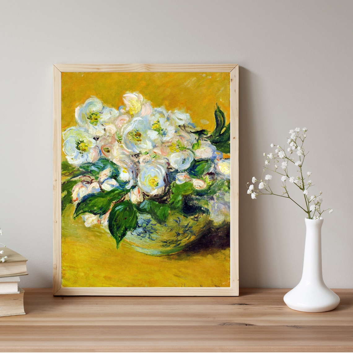 Claude Monet Christmas Roses, Vintage Floral Art Print - Image 2