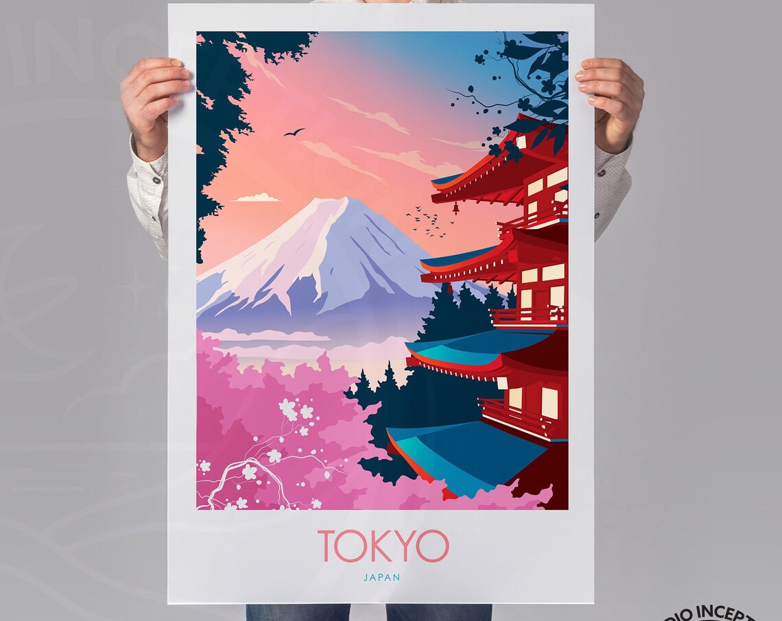 Japan Tokyo Travel Poster, Travel Poster - Image 2