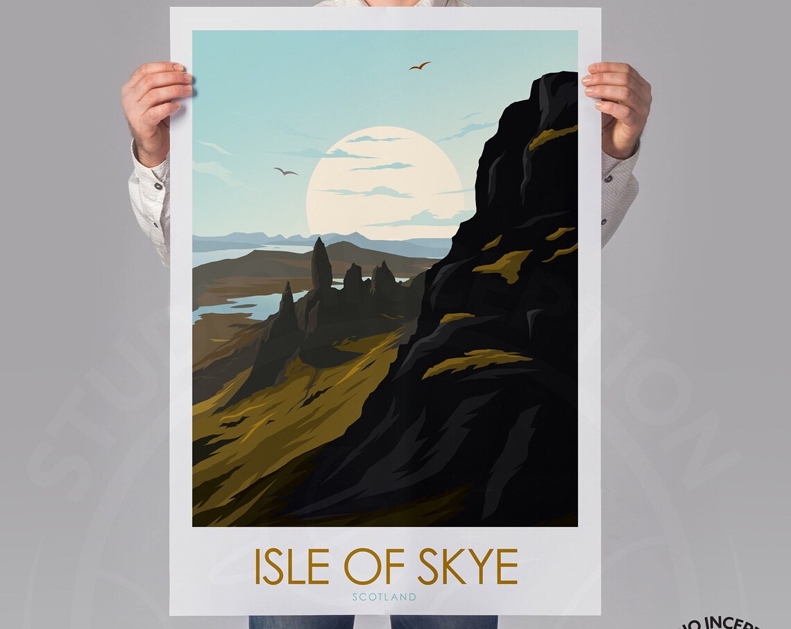 Isle Of Skye, The Old Man Of Storr Travel Poster - Image 3